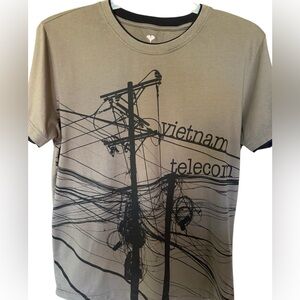 Gino Basic Vietnam Telecom Graphic Tee Art Design Large